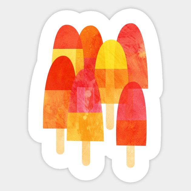 Ice Lollies and Popsicles Food Art Sticker by NicSquirrell